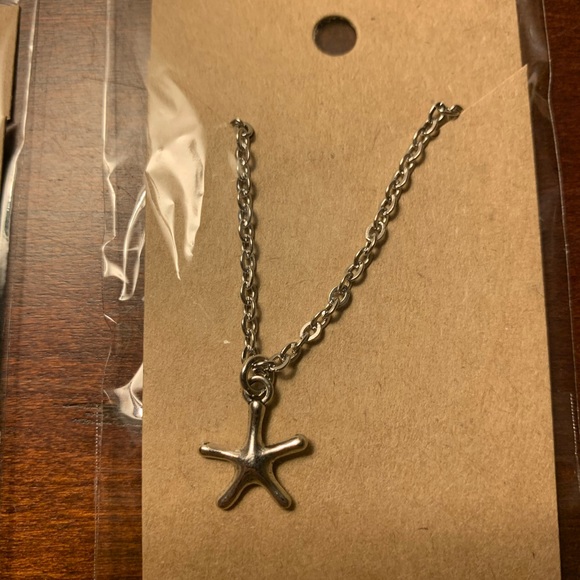 Silver Tone Beach Shell Starfish Sand Dollar Charm - Picture 8 of 8